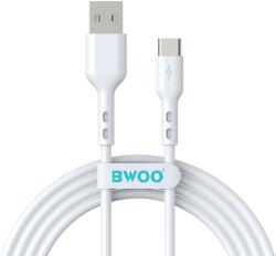 BWOO Cablu Date si Incarcare USB-A - USB-C BWOO BO-X172C-2M, 15W, 2m, Alb