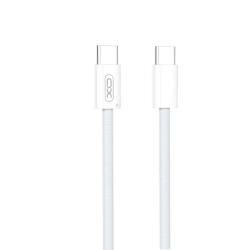 XO Design Cablu Date si Incarcare USB-C - USB-C XO Design NB-Q260B, 60W, 1.5m, Alb - gsmboutique