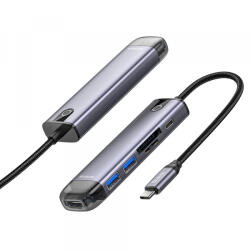 Mcdodo Hub USB-C McDodo HU-7740, 6in1, Gri - gsmboutique
