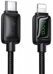 hoco. Cablu Date si Incarcare USB-C - Lightning HOCO U146, 30W, 1.2m, Negru - gsmboutique