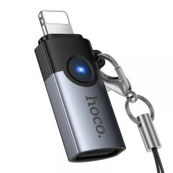 hoco. Adaptor Date si Incarcare USB-C - Lightning HOCO UA46A, Gri
