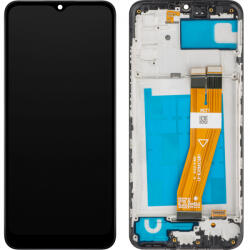 MP Display cu Touchscreen MP compatibil cu Samsung Galaxy A02s A025F, cu Rama, Negru - gsmboutique