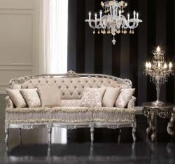 Settimo Canapea clasica 3 locuri Lunare din lemn 192 cm, tapitata, in stil baroc italian (EU428) Canapea