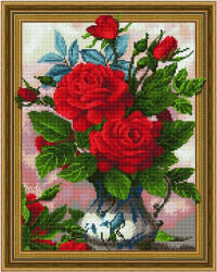 iPicasso Set goblen cu diamante, cu sasiu, Frumusete florala, 40x50 cm (5PD4050018)