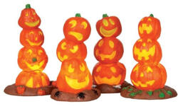 Lemax light up pumpkin stack s/4 Spooky Town 2013