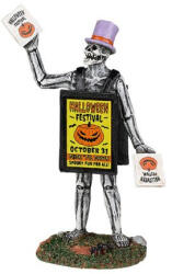  Lemax sandwich board skeleton Spooky Town 2022