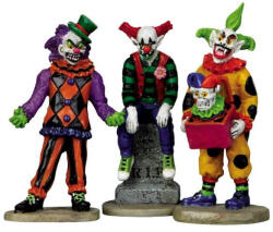 Lemax evil sinister clowns, set of 3 Spooky Town 2011