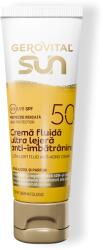 Farmec Gerovital Sun-crema Fluida Ultra Lejera Antiimbatranire Spf50