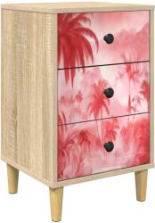 vidaXL Dulap de noapte AACHEN Stejar Sonoma 36 x 33 x 60 cm GartenMobel Dekor (8007303)