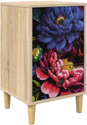 vidaXL Dulap de noapte KIEL Stejar Sonoma 36 x 33 x 60 cm GartenMobel Dekor (8007297)