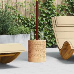 vidaXL Baza pentru umbrela natural Ø34 x 40 cm Lemn masiv GartenMobel Dekor (42006471)
