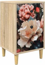 vidaXL Dulap de noapte BORNE Stejar Sonoma 36 x 33 x 60 cm GartenMobel Dekor (8007283)