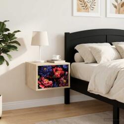 vidaXL Noptiera suspendata KIEL 2 buc. Stejar Sonoma 36 x 33 x 25 cm GartenMobel Dekor (8007486)