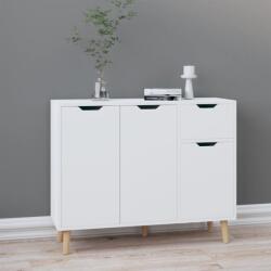vidaXL Servanta, alb extralucios, 90x30x72 cm, lemn prelucrat GartenMobel Dekor (326819) Comoda