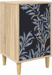 vidaXL Dulap de noapte DOKKUM Stejar Sonoma 36 x 33 x 60 cm GartenMobel Dekor (8007285)