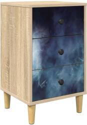 vidaXL Dulap de noapte RAALTE Stejar Sonoma 36 x 33 x 60 cm GartenMobel Dekor (8007275)