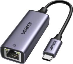UGREEN Adaptor retea UGREEN USB-C la Ethernet, 1Gbps Gigabit, LAN (Gri) (50737B)