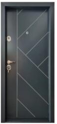 NOVO DOORS Usa metalica de exterior cu izolatie si vizor Novo Doors NDC04 , deschidere stanga dreapta, 1 yala, dimensiuni multiple, tabla 1.2 mm, balamale si clanta incluse, toc de 7 centimetri, pentru case (Sen