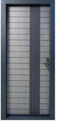 NOVO DOORS Usa metalica de apartament cu izolatie si vizor Novo Doors First Class NDS14, Deschidere Stanga Dreapta, Dimensiune 200X88 cm, Tabla 1.2 mm, Kit complet, Gri antracit (Sens deschidere: Dreapta) (NDS14