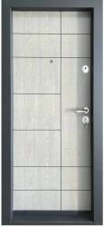 NOVO DOORS Usa metalica de apartament cu izolatie si vizor Novo Doors First Class NDS01, Deschidere Stanga Dreapta, Dimensiune 200X88 cm, Tabla 1.2 mm, Kit complet, Gri deschis (Sens deschidere: Dreapta) (NDS01G