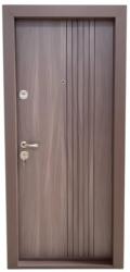 NOVO DOORS Usa metalica de apartament cu izolatie si vizor Novo Doors First Class NDS29, Deschidere Stanga Dreapta, Dimensiune 200X88 cm, Tabla 1.2 mm, Kit complet, Maron Tanganica (Sens deschidere: Dreapta) (ND