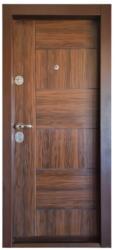 NOVO DOORS Usa metalica de apartament cu izolatie si vizor Novo Doors First Class NDFC06, Deschidere Stanga Dreapta, Dimensiune 200X88 cm, Tabla 1.2 mm, Kit complet, Maron (Sens deschidere: Stanga) (NDFC06MARO88