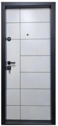 NOVO DOORS Usa metalica de apartament cu izolatie si vizor Novo Doors First Class NDS02, Deschidere Stanga Dreapta, Dimensiune 200X88 cm, Tabla 1.2 mm, Kit complet, Alb (Sens deschidere: Stanga) (NDS02ALB88ORST)