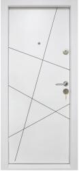 NOVO DOORS Usa metalica de apartament cu izolatie si vizor Novo Doors First Class NDS11, Deschidere Stanga Dreapta, Dimensiune 200X88 cm, Tabla 1.2 mm, Kit complet (Culoare: Alb, Sens deschidere: Dreapta) (NDS11