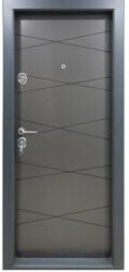 NOVO DOORS Usa metalica de apartament cu izolatie si vizor Novo Doors First Class NDS310, Deschidere Stanga Dreapta, Dimensiune 200X88 cm, Tabla 1.2 mm, Kit complet, Gri antracit (Sens deschidere: Dreapta) (NDS3