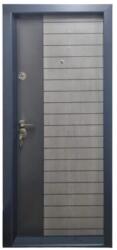 NOVO DOORS Usa metalica de apartament cu izolatie si vizor Novo Doors First Class NDS03, Deschidere Stanga Dreapta, Dimensiune 200X88 cm, Tabla 1.2 mm, Kit complet, Gri antracit (Sens deschidere: Stanga) (NDS03G