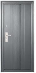 NOVO DOORS Usa metalica de exterior cu izolatie si vizor Novo Doors ND45, Deschidere Stanga Dreapta, tabla 0.7 mm, balamale si clanta incluse, toc de 7 cm, pentru case (Culoare: Gri Antracit, Sens deschidere: Dr