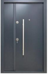 NOVO DOORS Usa metalica dubla de exterior cu izolatie si vizor Novo Doors NDS1200, Din compozit, 2 yale, Kit complet, Pentru case (Culoare: Stejar Auriu, Dimensiune: 120 cm, Sens deschidere: Stanga) (NDS1200STAU