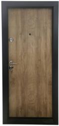 NOVO DOORS Usa metalica de apartament cu izolatie si vizor Novo Doors First Class NDS28, Deschidere Stanga Dreapta, Dimensiune 200X88 cm, Tabla 1.2 mm, Kit complet, Stejar deschis (Sens deschidere: Stanga) (NDS2