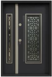 NOVO DOORS Usa metalica dubla de exterior cu izolatie si vizor Novo Doors NDS1001, Din compozit, 2 yale, Kit complet, Pentru case (Sens deschidere: Dreapta) (NDS1001GA100ORDRWIN)