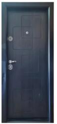 NOVO DOORS Usa metalica de apartament cu izolatie si vizor Novo Doors First Class NDFC021, Deschidere Stanga Dreapta, Dimensiune 200X88 cm, Tabla 1.2 mm, Kit complet, Wenge inchis (Sens deschidere: Stanga) (NDFC