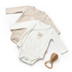 BabyCosy Set 2 body-uri cu maneca lunga petrecute, TeaddyBear, BabyCosy (Marime: 6-9 luni)