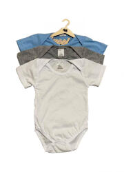 drool Set 3 body-uri din bumbac cu maneca scurta color mix 2 Drool (Marime: 6-12 Luni)