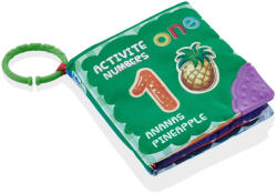 BabyJem Cartea interactiva pentru bebelusi cu accesoriu de dentitie BabyJem (Model: cu fructe)