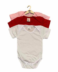 drool Set 3 body-uri din bumbac cu maneca scurta color mix 1 Drool (Marime: 3-6 Luni)
