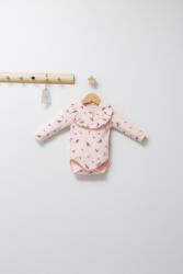 Tongs baby Set de 2 body-uri cu volanase pentru nou nascuti Paris, Tongs baby, roz (Marime: 3-6 Luni)