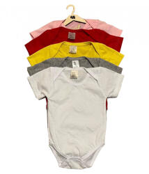 drool Set 5 body-uri din bumbac cu maneca scurta color mix 1 Drool (Marime: 12-18 Luni)