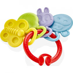 BabyJem Jucarie dentitie Rattle Teether BabyJem (Culoare: Rosu)