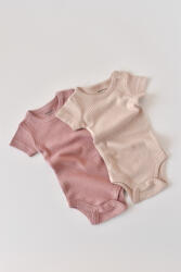 BabyCosy Set de 2 body-uri cu maneca scurta din bumbac organic si modal - Roz/Blush BabyCosy (Marime: 6-9 luni)