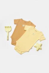 BabyCosy Set 2 body Bamboo, galben, BabyCosy, 50% bumbac+50mbus (Marime: 12-18 Luni)