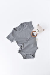 BabyCosy Body din bumbac organic Gri BabyCosy (Marime: 9-12 luni)