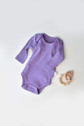 BabyCosy Body Bebe Unisex cu maneca lunga din 95% bumbac organic cu 5% elastan - Mov, BabyCosy (Marime: 9-12 luni)