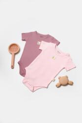 BabyCosy Set 2 body Bamboo, roz, BabyCosy, 50% bumbac+50mbus (Marime: 6-9 luni)