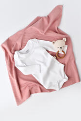 BabyCosy Body Bebe Unisex cu maneca lunga din 95% bumbac organic cu 5% elastan - Alb, BabyCosy (Marime: 12-18 Luni)