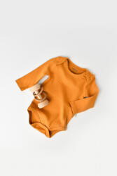 BabyCosy Body Bebe Unisex cu maneca lunga din 95% bumbac organic cu 5% elastan - Sofran, BabyCosy (Marime: 18-24 Luni)