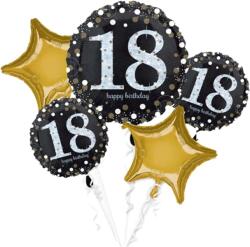 LufiParty Fólia lufi szett Csillogó 18. Születésnap